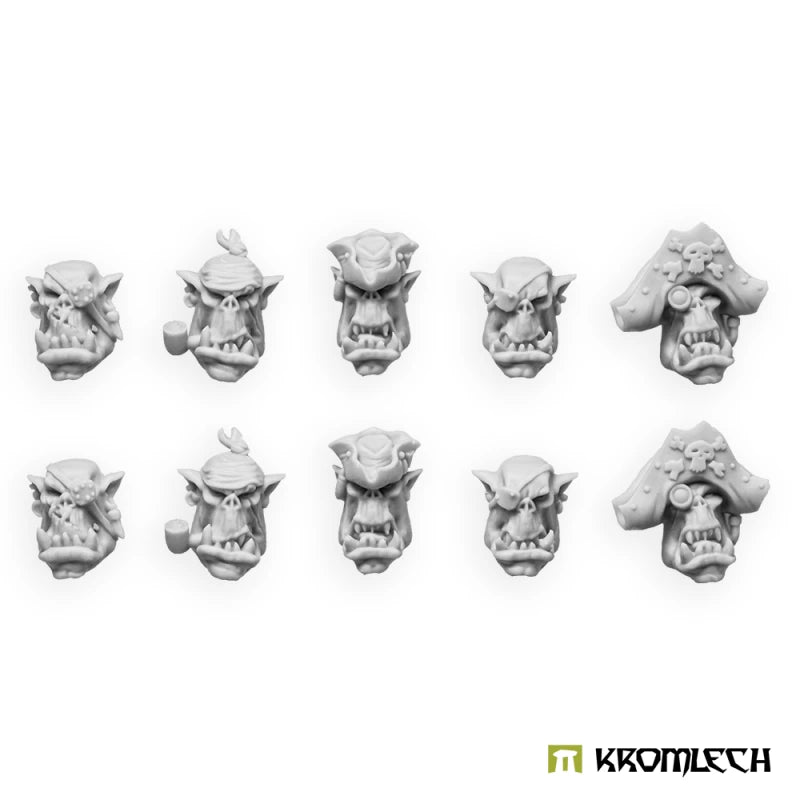 Kromlech Orc Corsairs Kaptins Heads