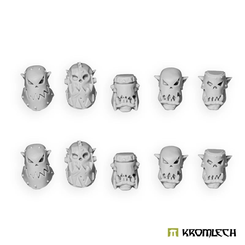 Kromlech Orc Heads in Skul Masks