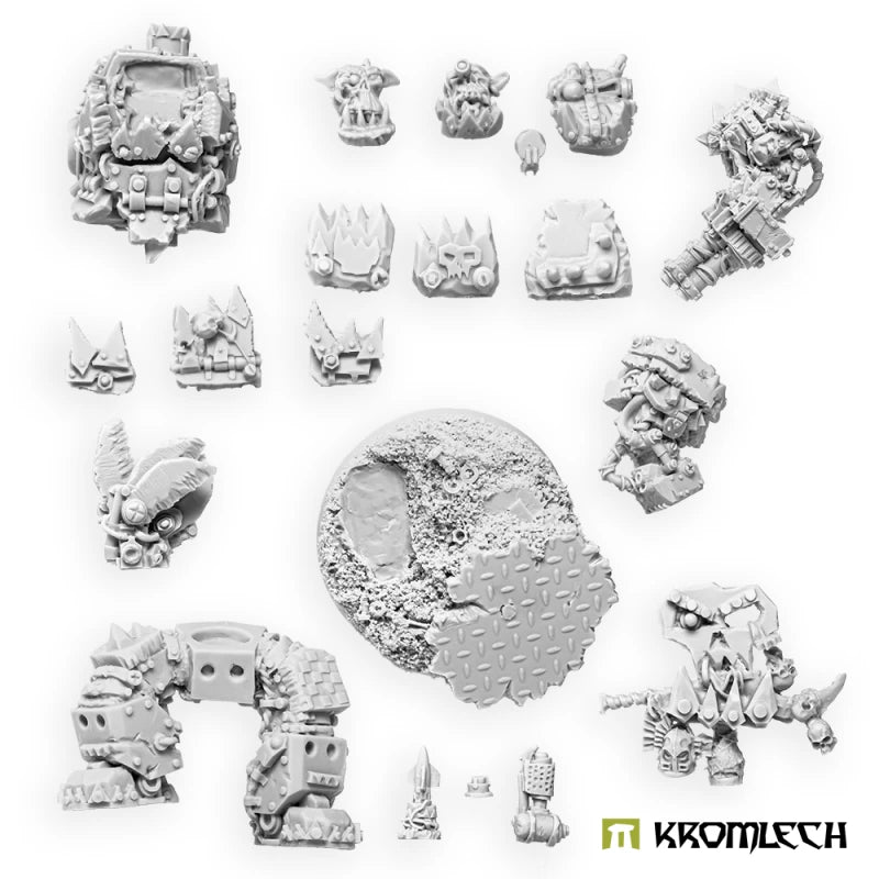 Kromlech Orc Warchief in Juggernaut Mecha-Armour