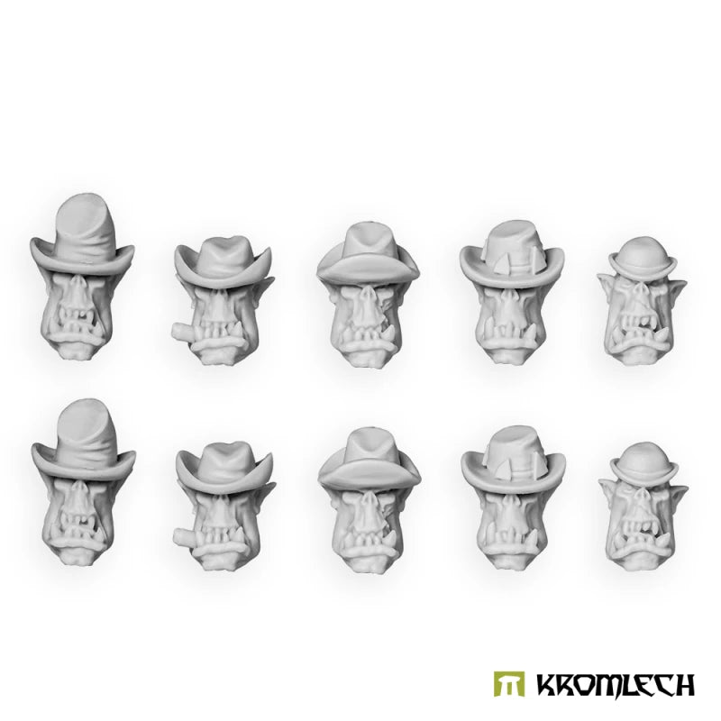 Kromlech Orc Wild West Heads