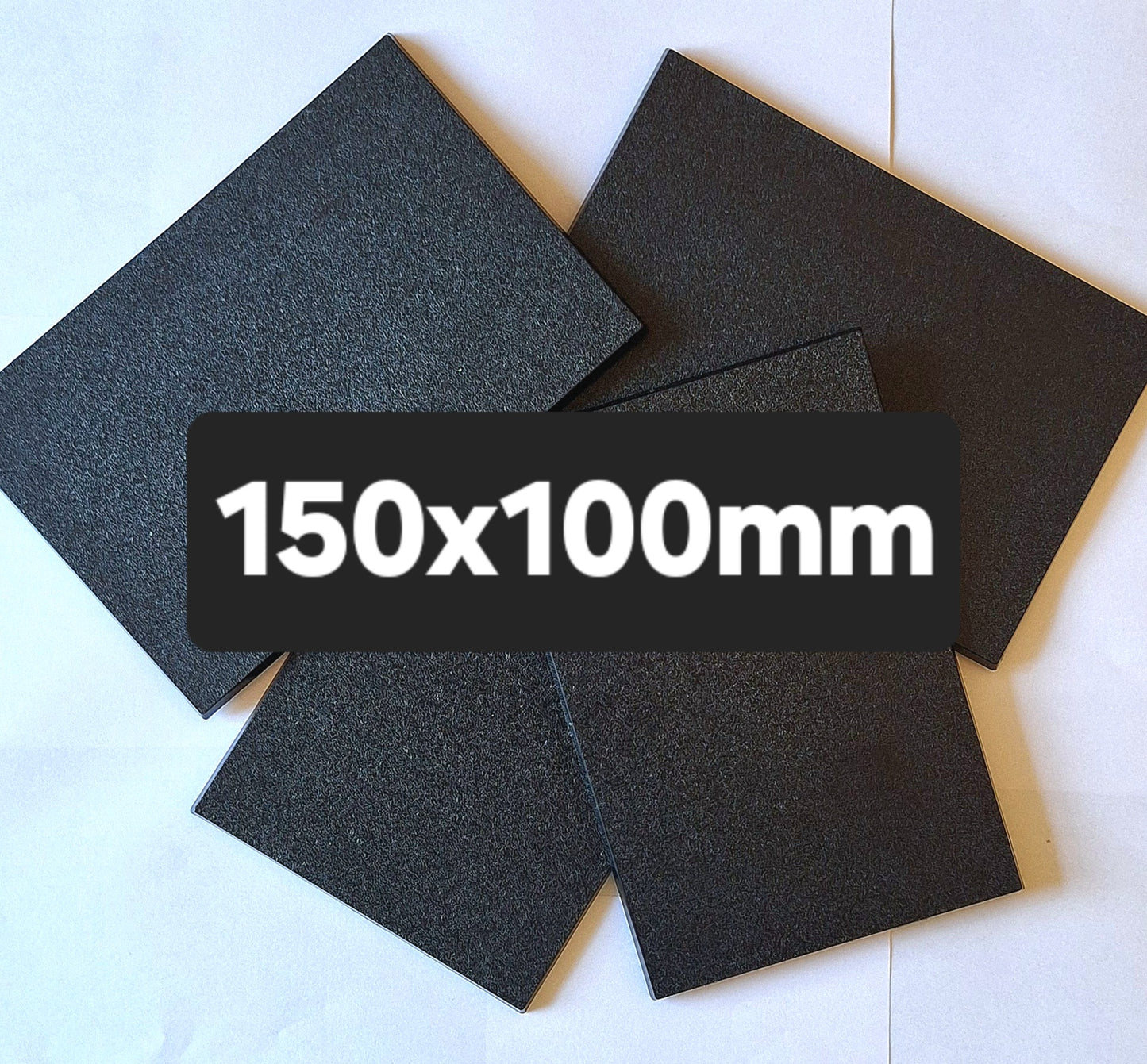 Wargaming 100x150mm rectangle plastic miniature bases