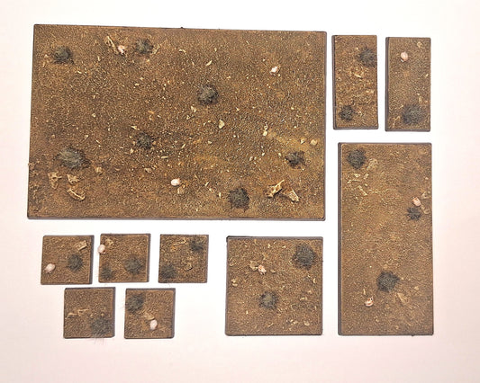 Badlands - Square - Battle ready Wargaming Bases - Different Sizes [PAINTED]