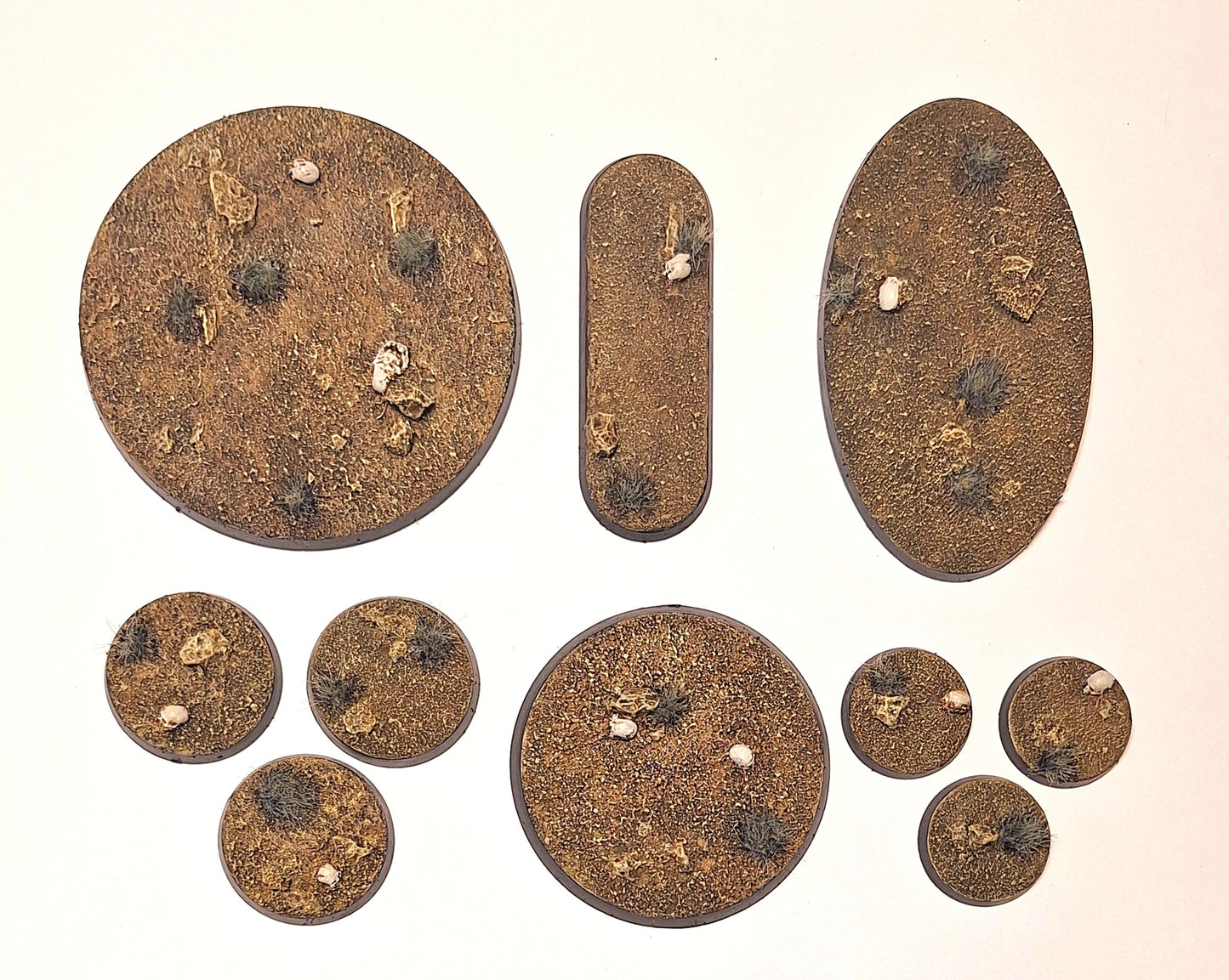 Badlands - Round - Battle ready Wargaming Bases - Different Sizes [PAINTED]