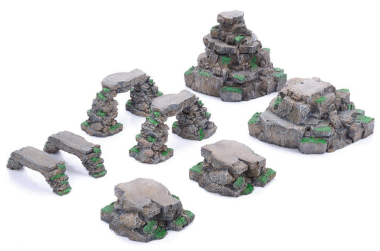 Grassy Rocks - Gamemat eu Pre-Painted Terrain