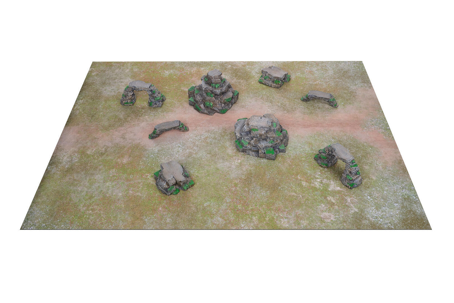 Grassy Rocks - Gamemat eu Pre-Painted Terrain