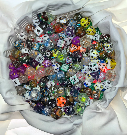 1kg Dnd Dice D4-D20 Random Mixed Bundle.