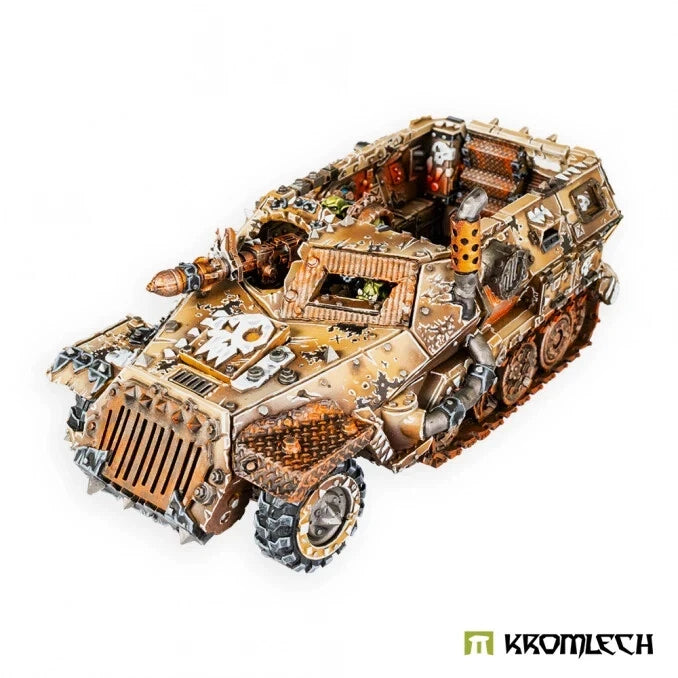 Kromlech Orc Headkrasha, Greatcoats Transporta Halftrakk