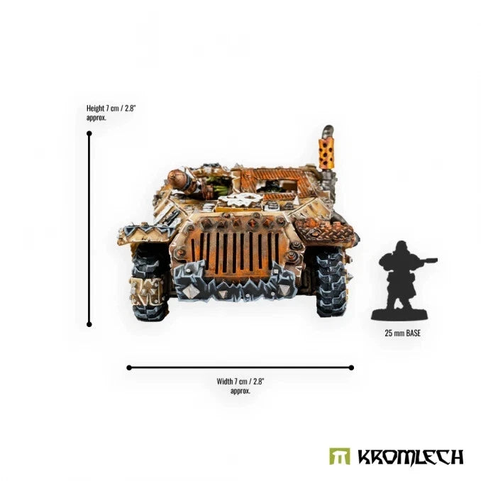 Kromlech Orc Headkrasha, Greatcoats Transporta Halftrakk