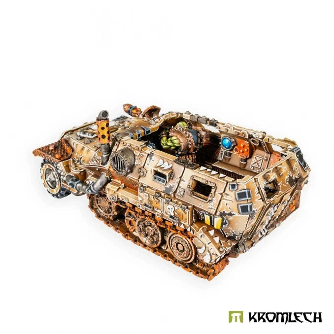 Kromlech Orc Headkrasha, Greatcoats Transporta Halftrakk