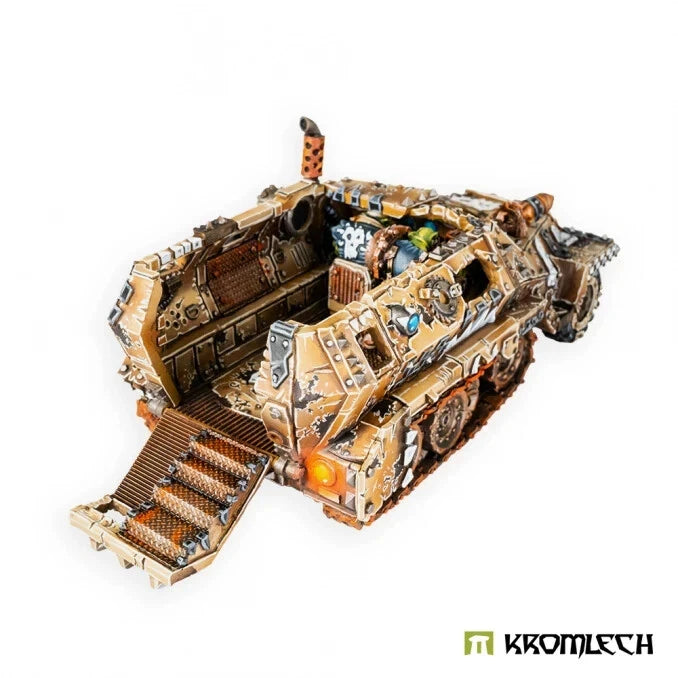 Kromlech Orc Headkrasha, Greatcoats Transporta Halftrakk