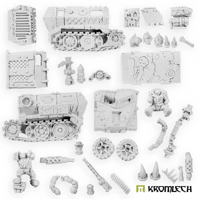 Kromlech Orc Headkrasha, Greatcoats Transporta Halftrakk