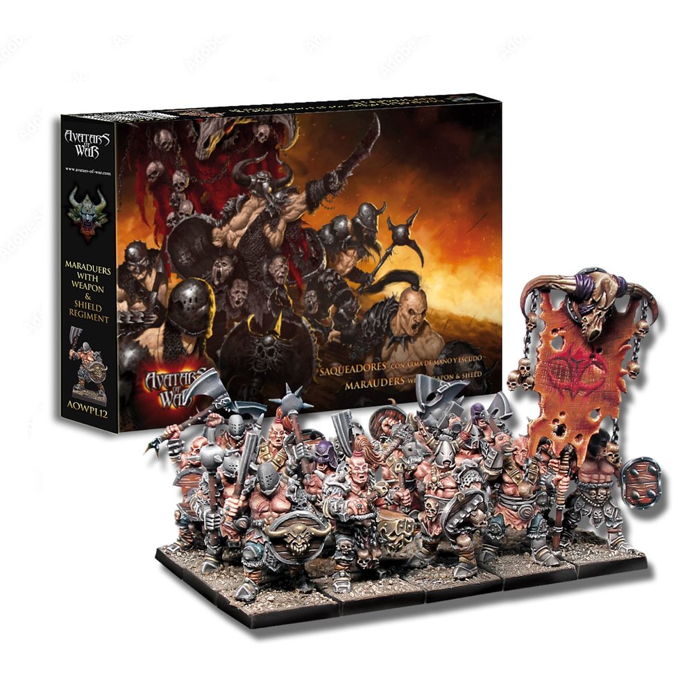 Avatars of War Marauders with shields