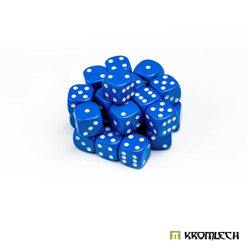 Kromlech Battle Dice 25 Blue 12mm