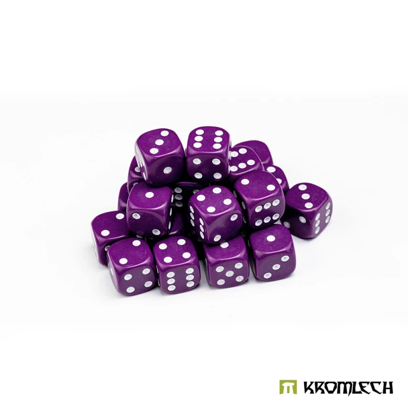 Kromlech Battle Dice 25 Purple 12mm
