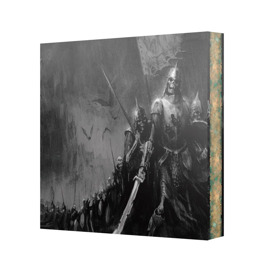 Soulblight Gravelords Deathrattle box, Battletome and Cards.