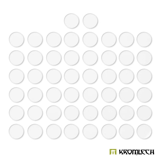 Kromlech Clear Acrylic Bases: Round 25mm