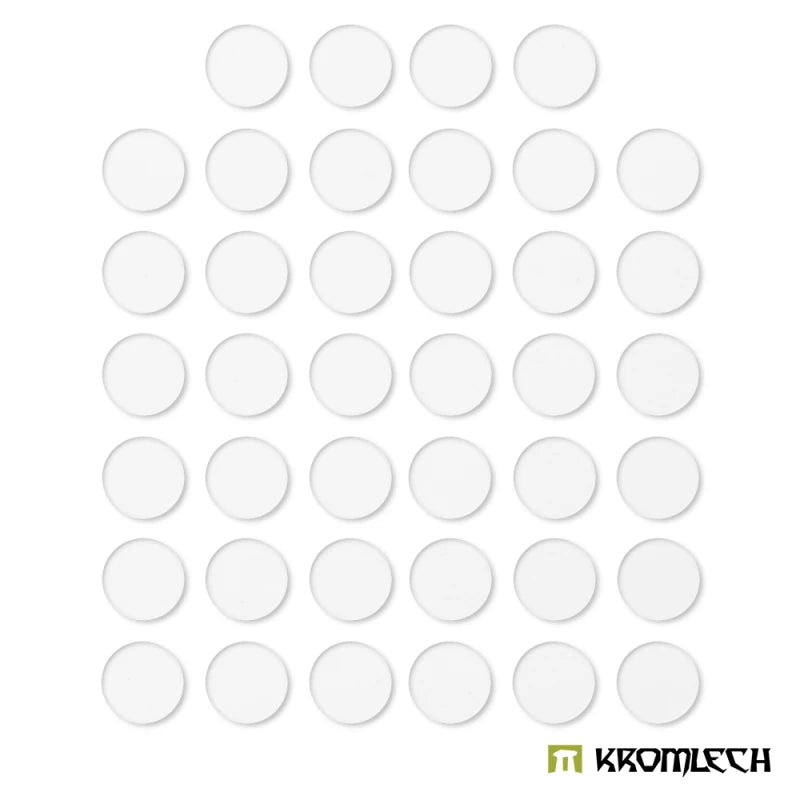 Kromlech Clear Acrylic Bases: Round 32mm