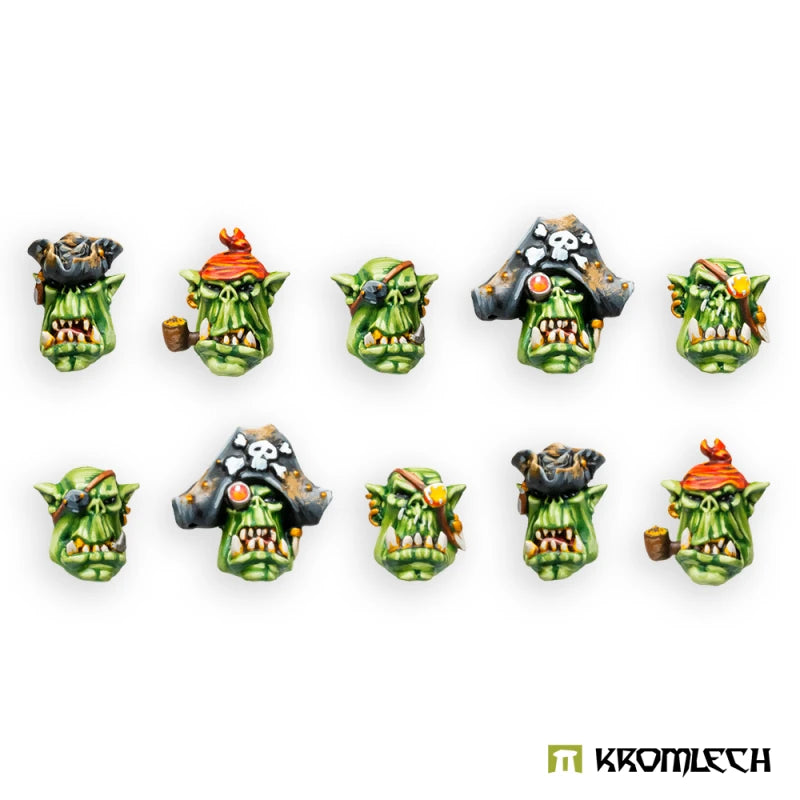 Kromlech Orc Corsairs Kaptins Heads