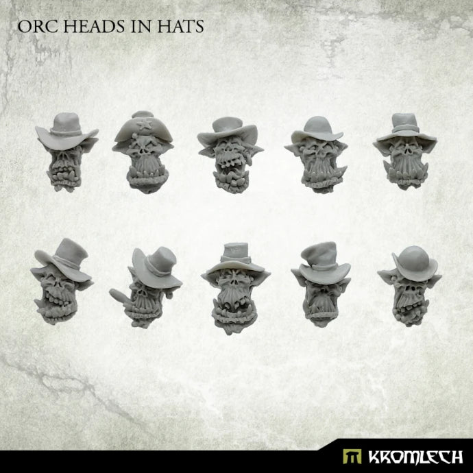 Kromlech Orc Heads in Hats