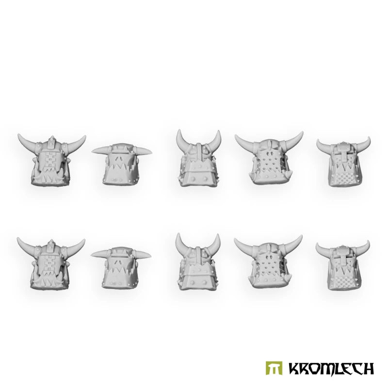 Kromlech Orc Heads in Iron Masks