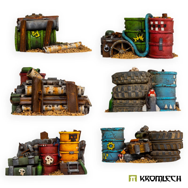 Kromlech Orc Junk City Fuel and Ammo Piles