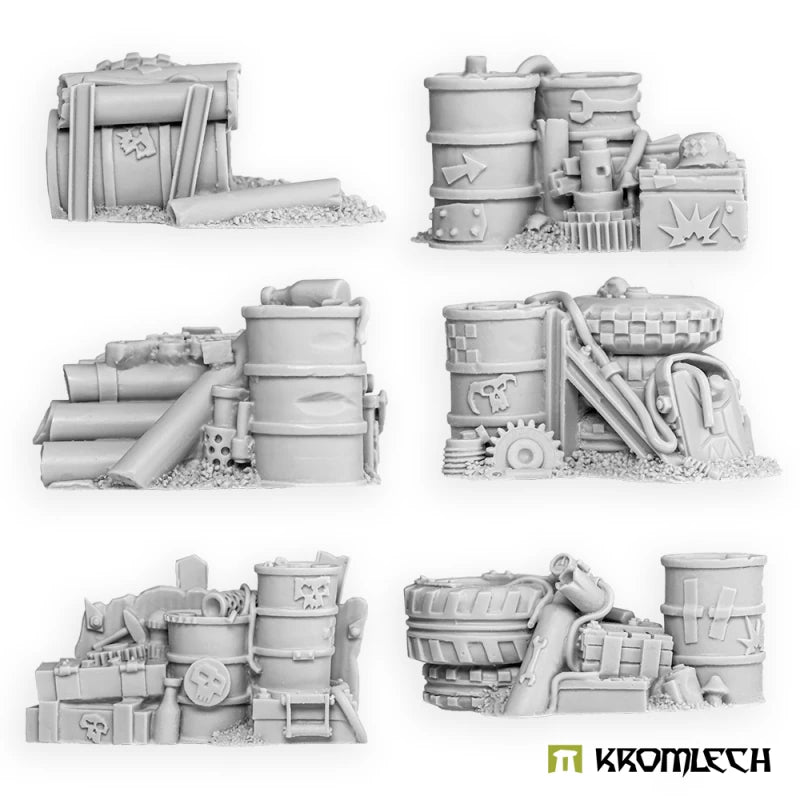 Kromlech Orc Junk City Fuel and Ammo Piles