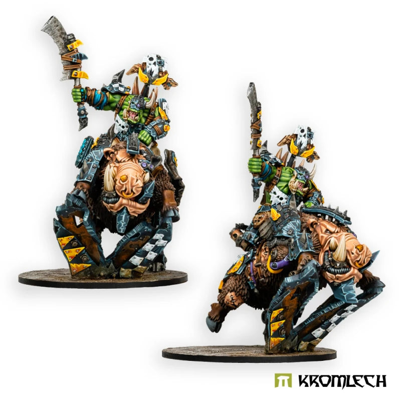 Kromlech Orc Wild Tribez Warchief on Cyboar
