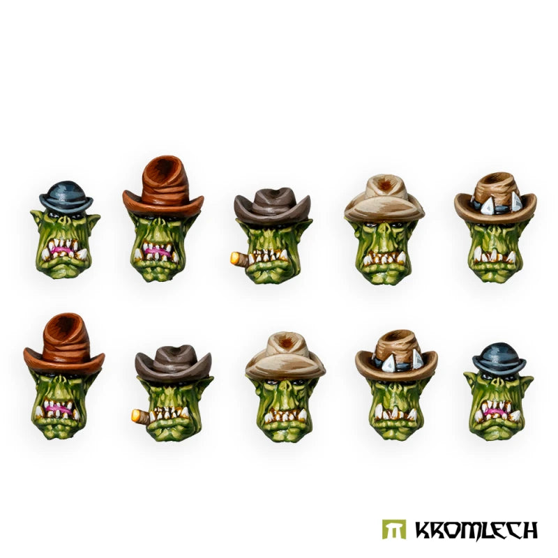 Kromlech Orc Wild West Heads