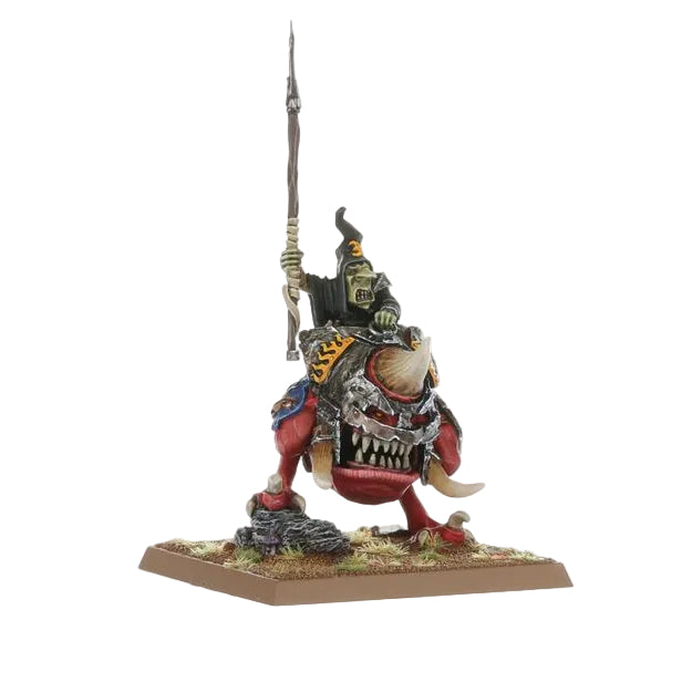 Orcs and Goblins Night Goblin Warboss on Giant Cave Squig.