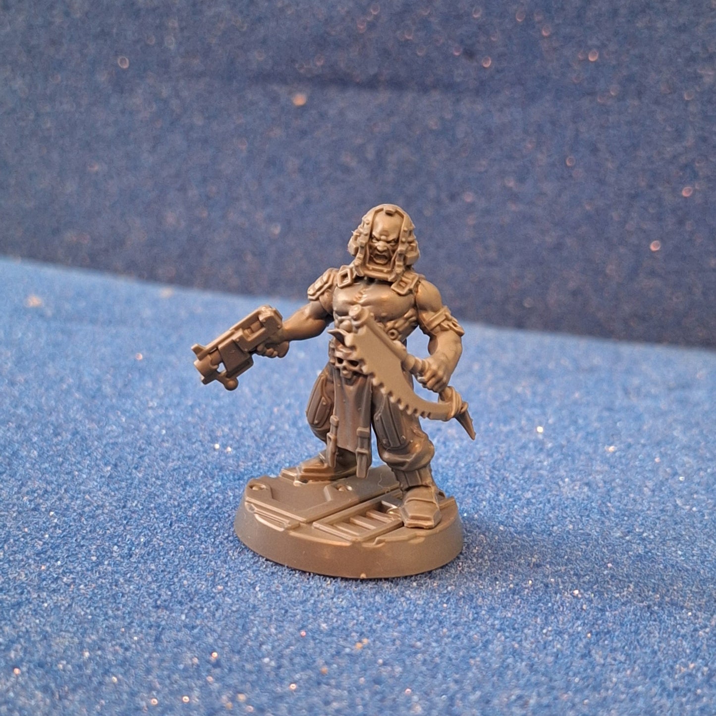Necromunda Corpse Grinder Ganger with Chain Cleaver and Stub Gun