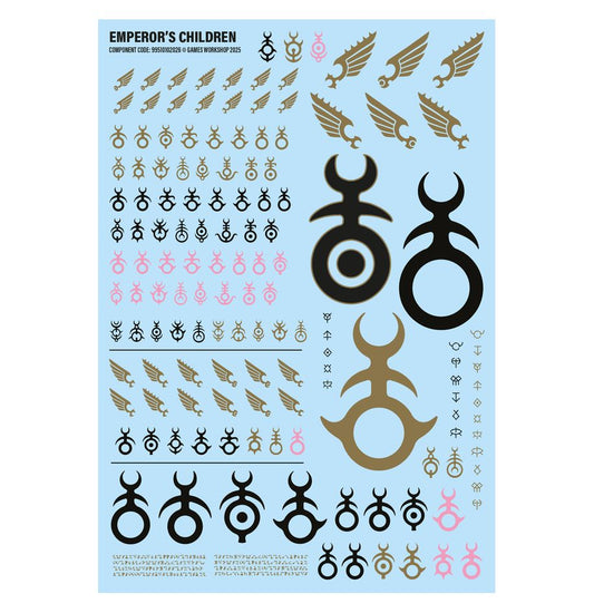 Emperor’s Children Transfer sheet
